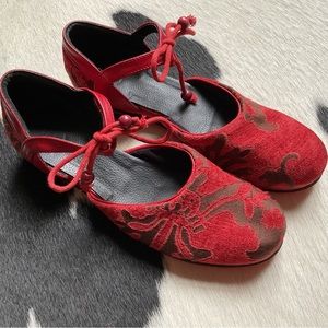 One of A Kind, Handmade Red Mary Jane from Hungary